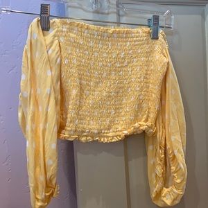 Forever 21 polka dot crop top